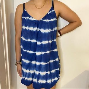 American Eagle tie dye striped sun dress
